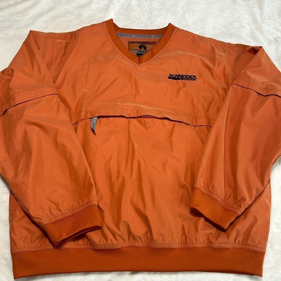 Weatherproof | Orange Pullover Golf Jacket Sz L - Picture 1 of 7